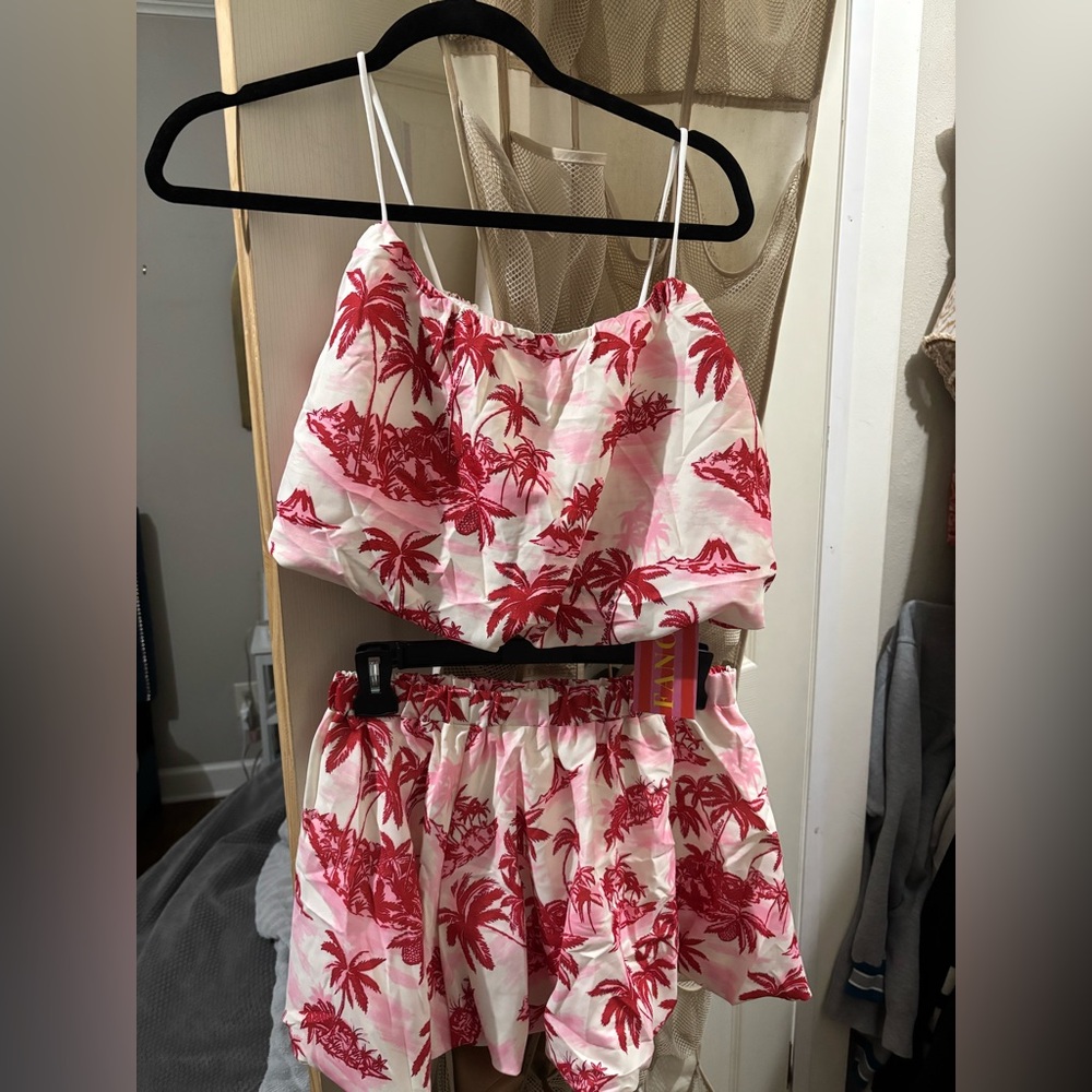 Brand new never worn! Fancy D Boutique!!! Tropical Print Women's Two-Piece Set